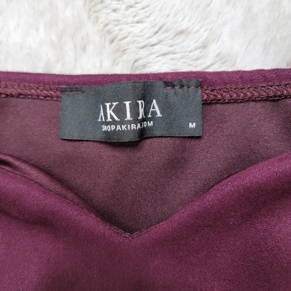 Akira Purple Strappy Shoulder Soft Crop Top Size M - Picture 6 of 11